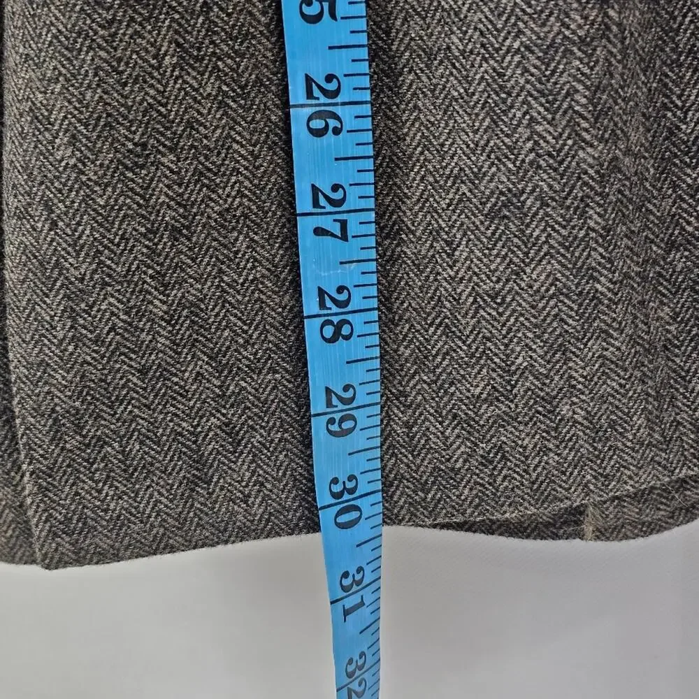 Black Brown 1826 Brown Herringbone Wool Blend Men's Blazer Size XL